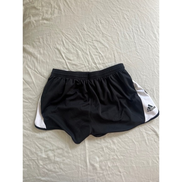 adidas Pants - Adidas Climalite Running Shorts Black White Athletic Lined Women's M